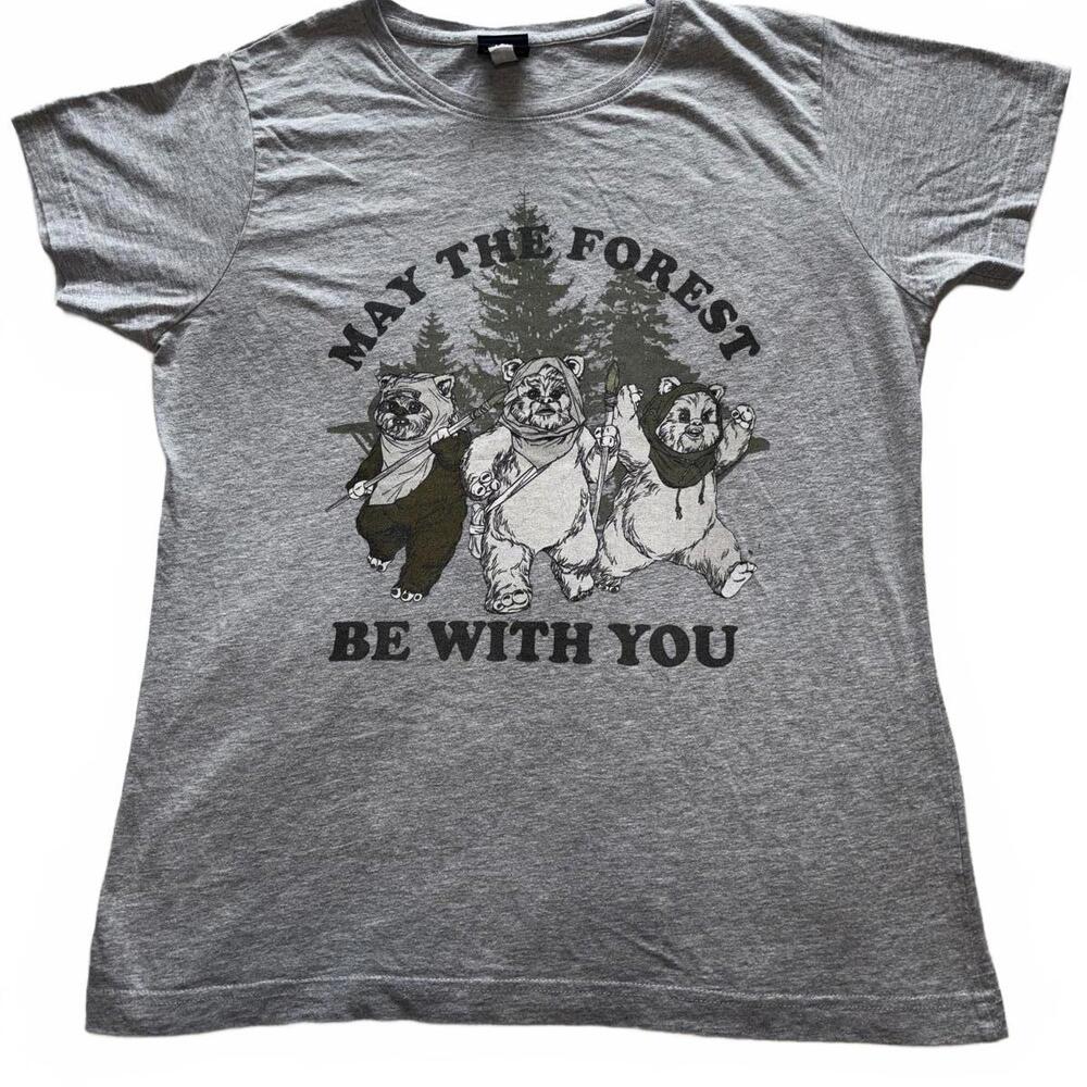 Star Wars Ewok T-Shirt Large - May the Forest Be With You